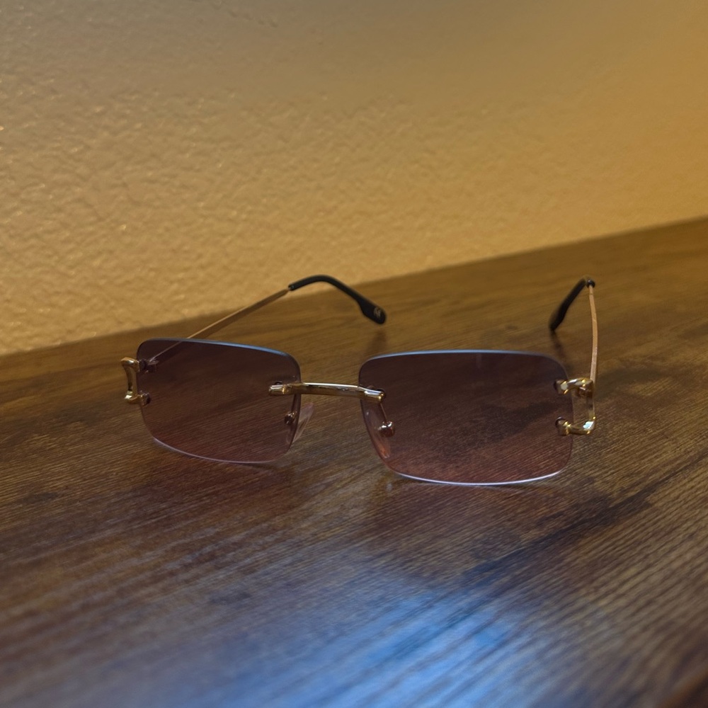 Pink purple and Gold Sunglasses